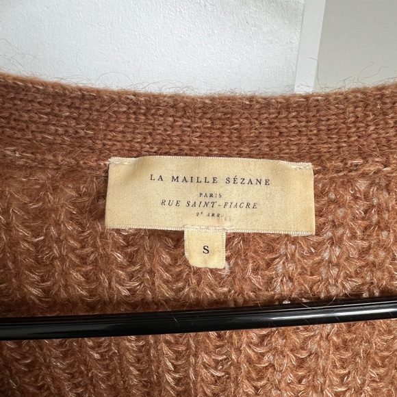 Sezane Achilles Mohair Merino Blend Oversized Cardigan - Picture 5 of 9